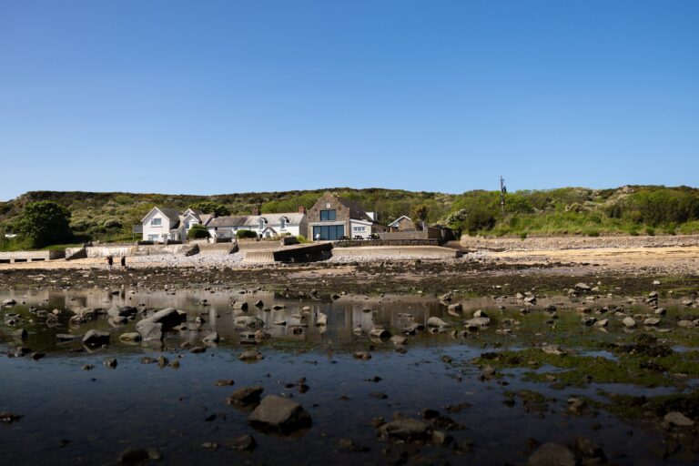 The Boat House beside the shoreline at Port Eynon